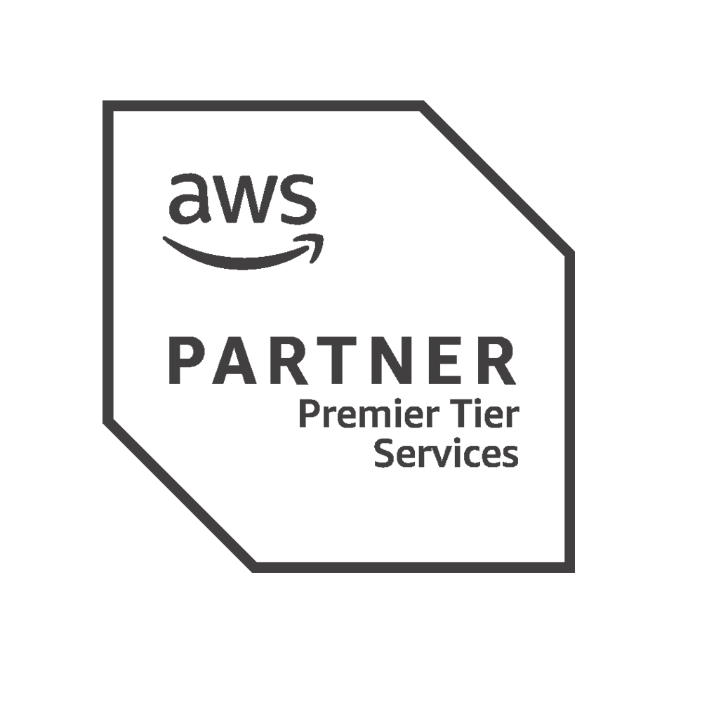 AWS logo grey badge