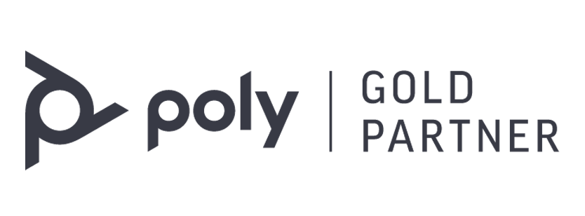 Poly gold partner arkphire logo grey